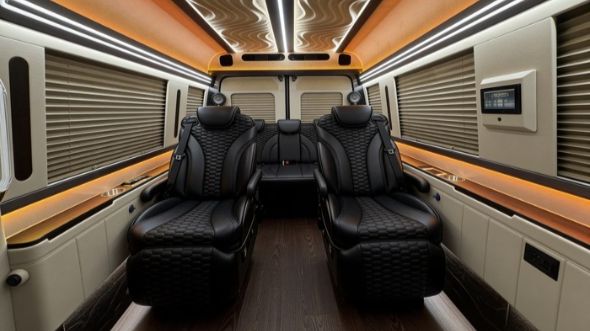 8 passenger sprinter van interior mesa